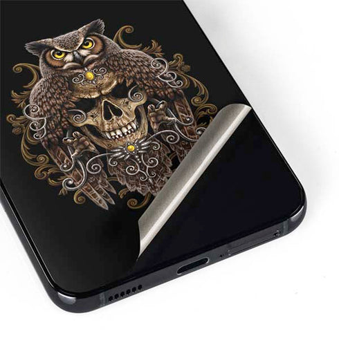Skull and Owl by Sarah Richter Galaxy S22 Plus Skin